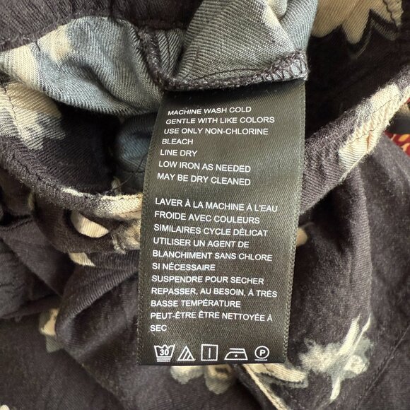 Urban Outfitters Floral Cargo Lounge Pants - Black, M - Picture 5 of 7